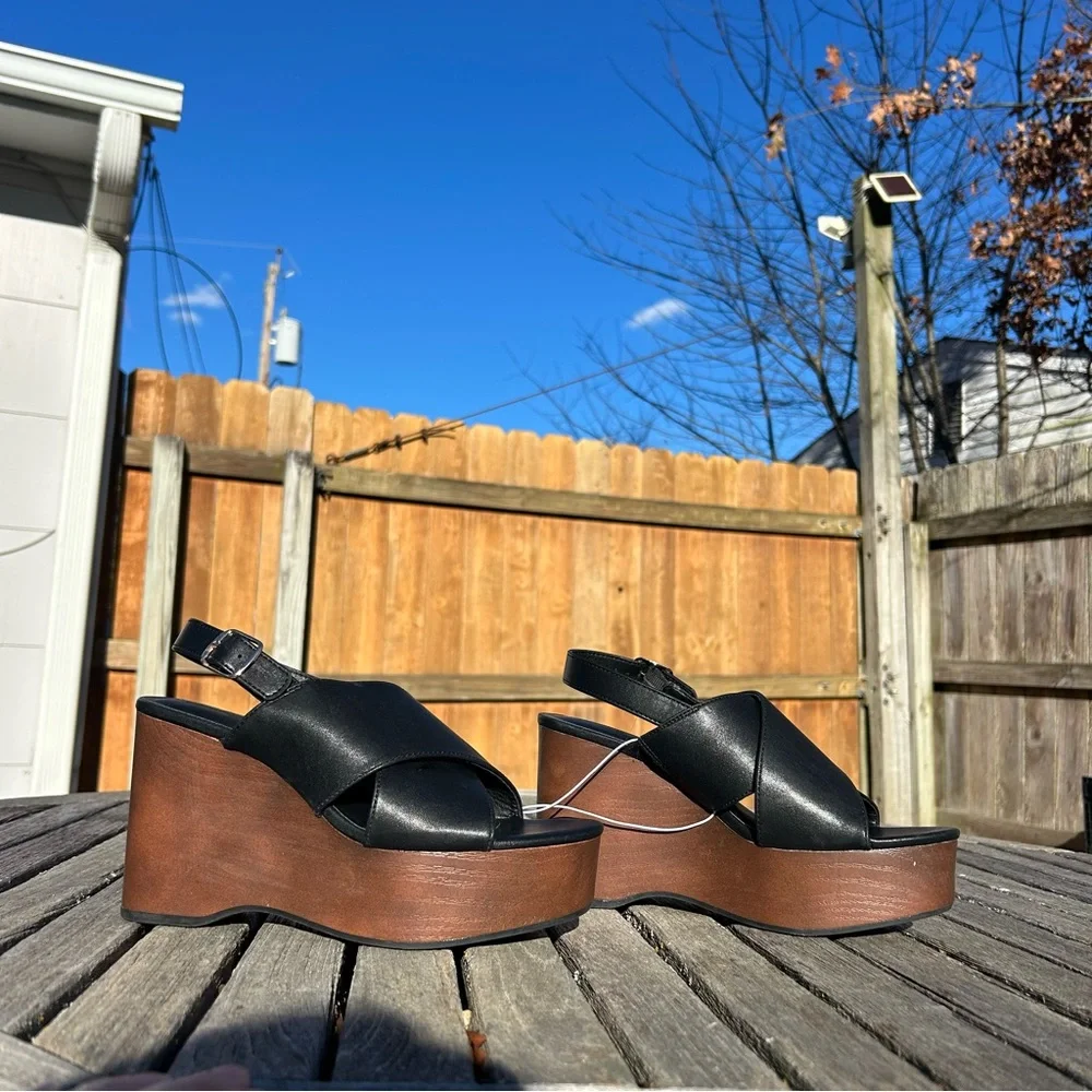 Women's Naomi Wood Wedge Heels Universal Thread size 8.5 spring summer aesthetic